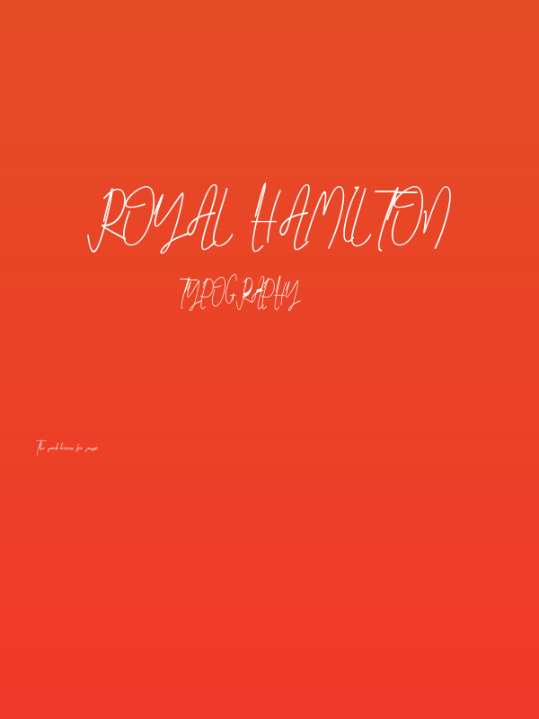 Royal Hamilton Poster