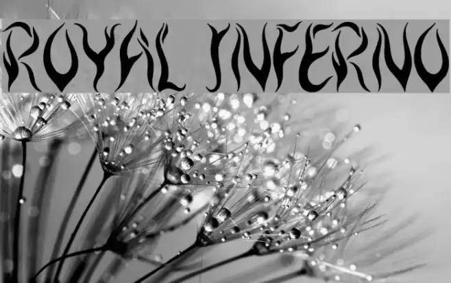 Royal Inferno Font examples