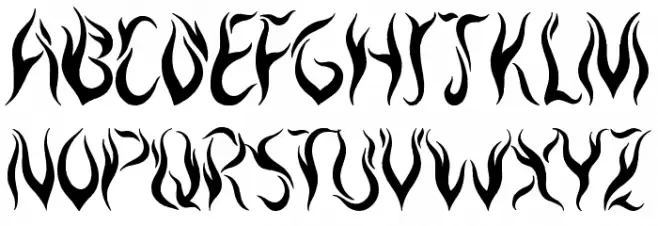 Royal Inferno خط أحرف صغيرة