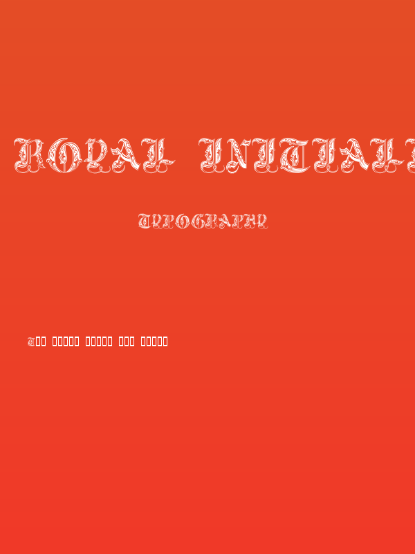 Royal Initialen Poster
