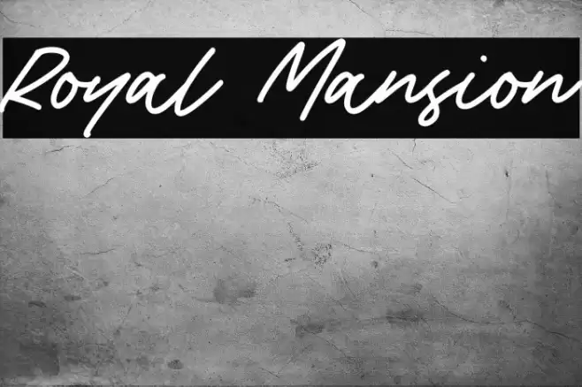 Royal Mansion Font examples