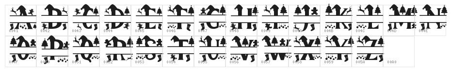 Royal Monogram Character Map