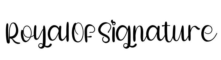 Royal Of Signature  नि: शुल्क फ़ॉन्ट्स डाउनलोड