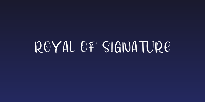 Royal Of Signature Social Header