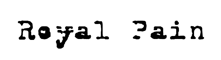 Royal Pain  免费字体下载