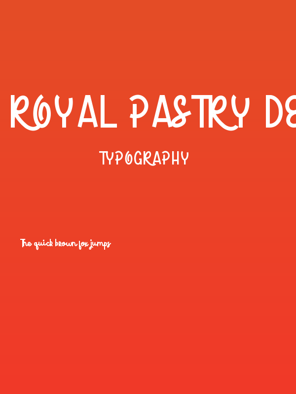 Royal Pastry Demo Poster