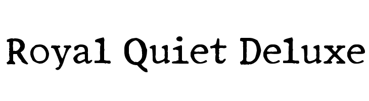 Royal Quiet Deluxe  フリーフォントのダウンロード