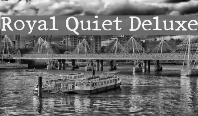 Royal Quiet Deluxe Font examples