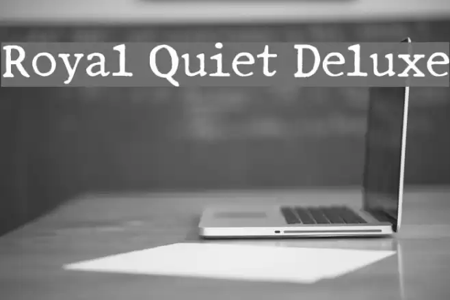 Royal Quiet Deluxe Font examples