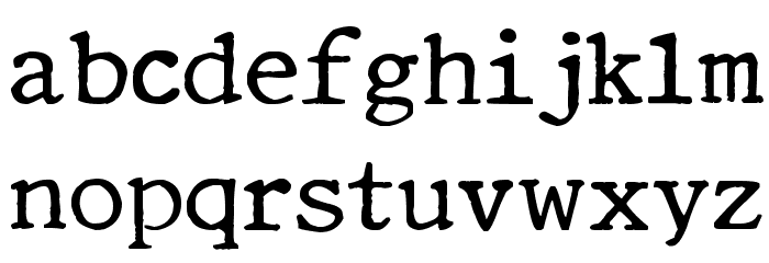 Royal Quiet Deluxe Font LOWERCASE