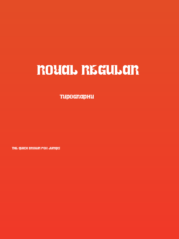 Royal Regular Poster