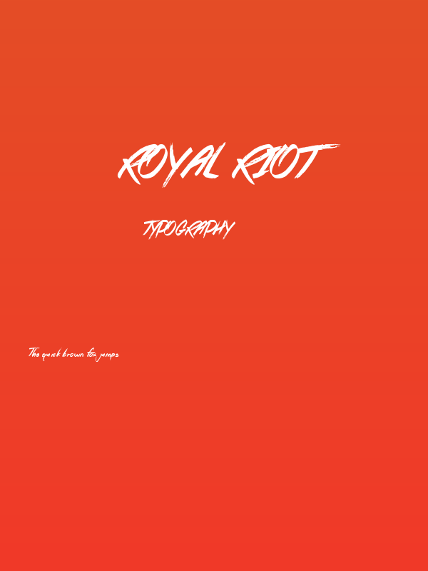 Royal Riot Poster