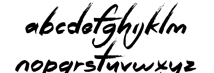Royal Riot Font LOWERCASE