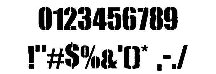 Royal Rumble Font OTHER CHARS