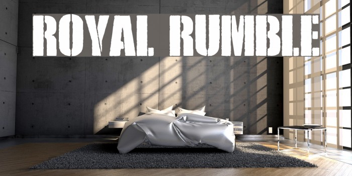 Royal Rumble Font examples