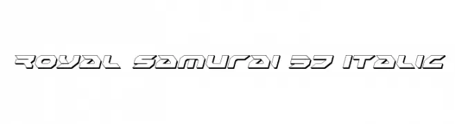 Royal Samurai 3D Italic 