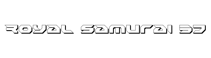 Royal Samurai 3D  les polices de caractères gratuit tlcharger