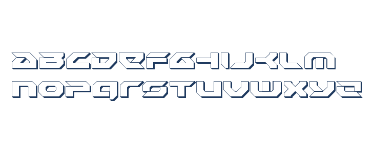 Royal Samurai 3D Lowercase