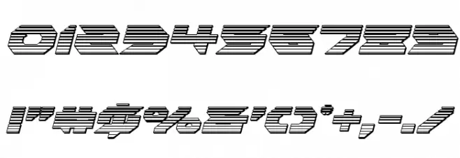 Royal Samurai Chrome Italic Font OTHER CHARS