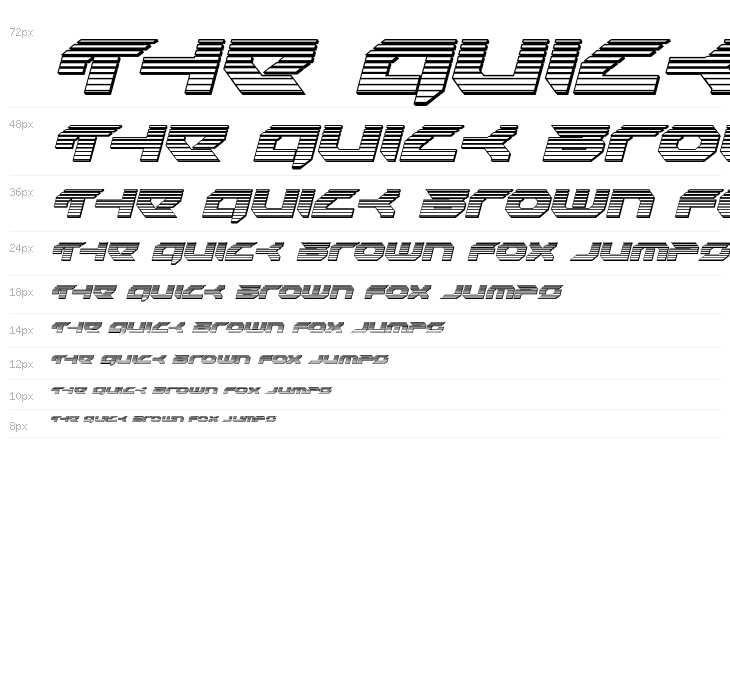 Royal Samurai Chrome Italic Waterfall