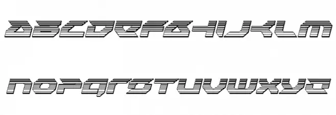 Royal Samurai Chrome Italic 字体 小写