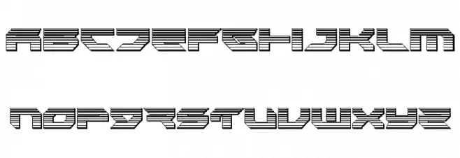 Royal Samurai Chrome Schriftart Groß