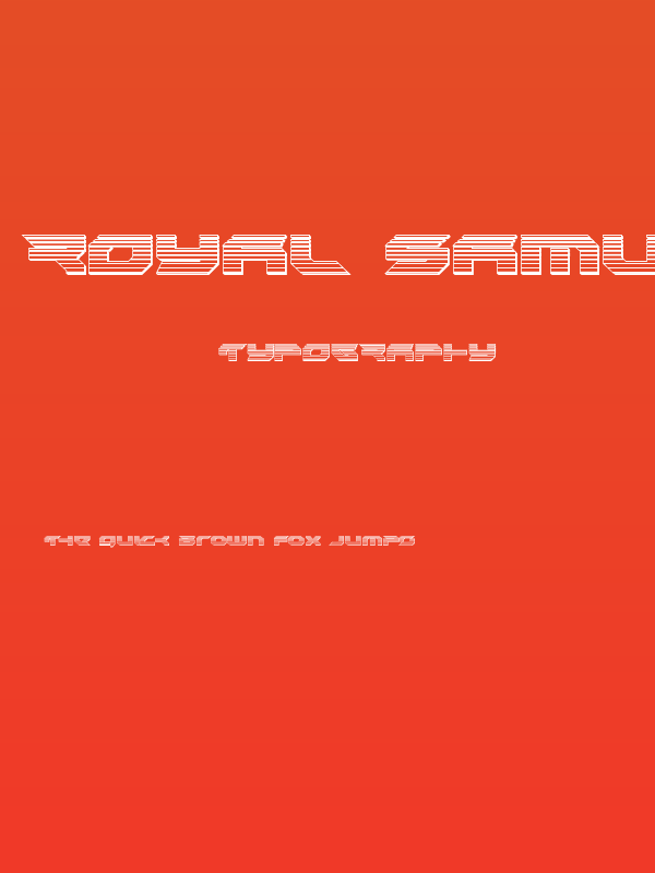 Royal Samurai Chrome Poster