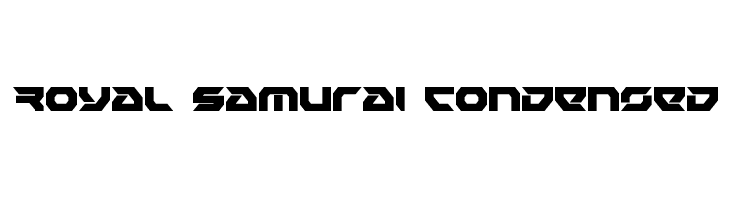 Royal Samurai Condensed  Descarca Fonturi Gratis