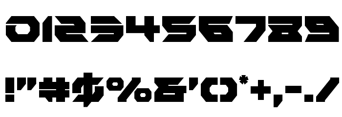 Royal Samurai Condensed Font OTHER CHARS
