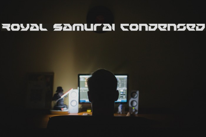 Royal Samurai Condensed Font examples