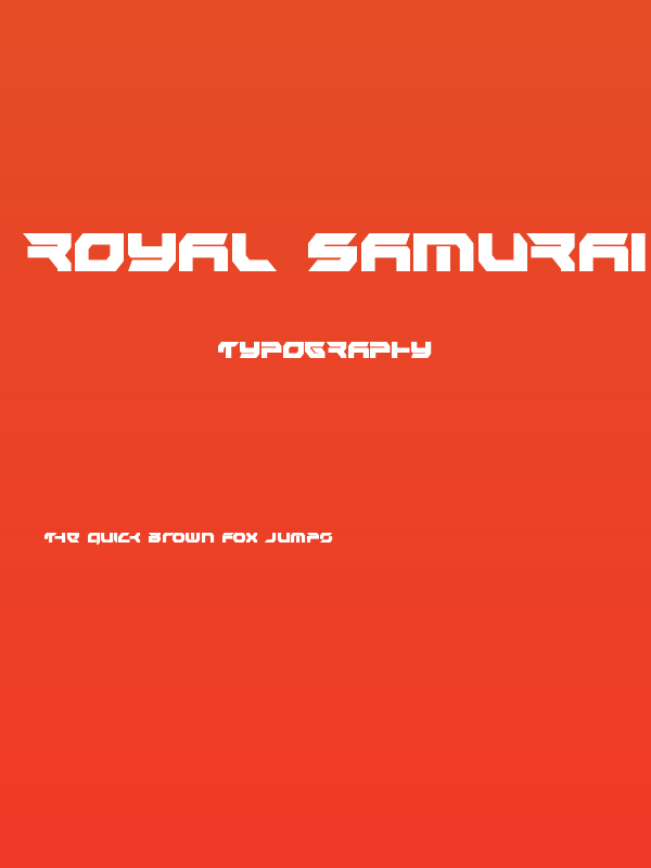 Royal Samurai Condensed Poster