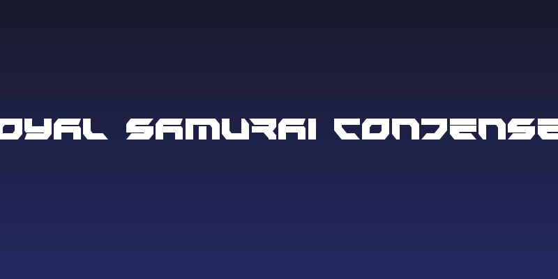 Royal Samurai Condensed Social Header