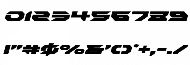 Royal Samurai Expanded Italic Font OTHER CHARS