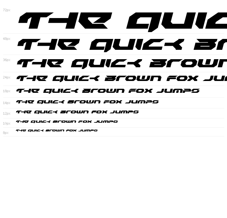 Royal Samurai Expanded Italic Waterfall