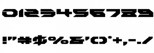 Royal Samurai Expanded Font OTHER CHARS