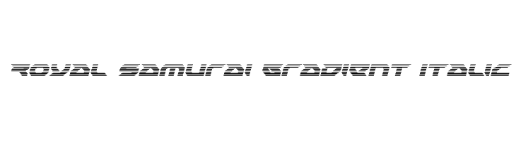 Royal Samurai Gradient Italic  لخطوط تنزيل