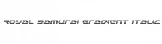 Royal Samurai Gradient Italic  Fuentes Gratis Descargar