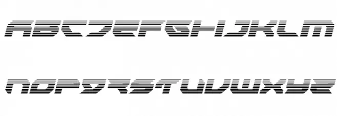 Royal Samurai Gradient Italic Polices MAJUSCULES