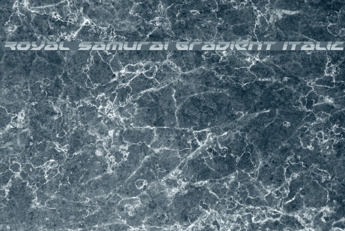 Royal Samurai Gradient Italic Example 1