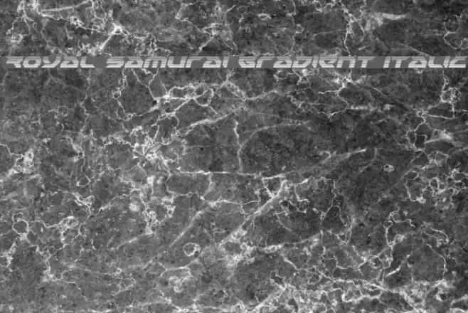 Royal Samurai Gradient Italic Font examples