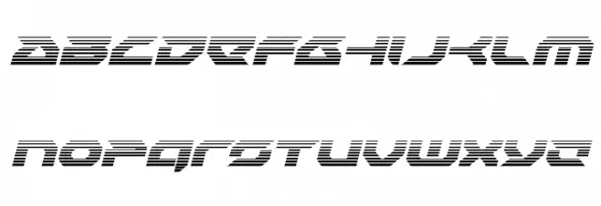 Royal Samurai Gradient Italic Polices MINUSCULES