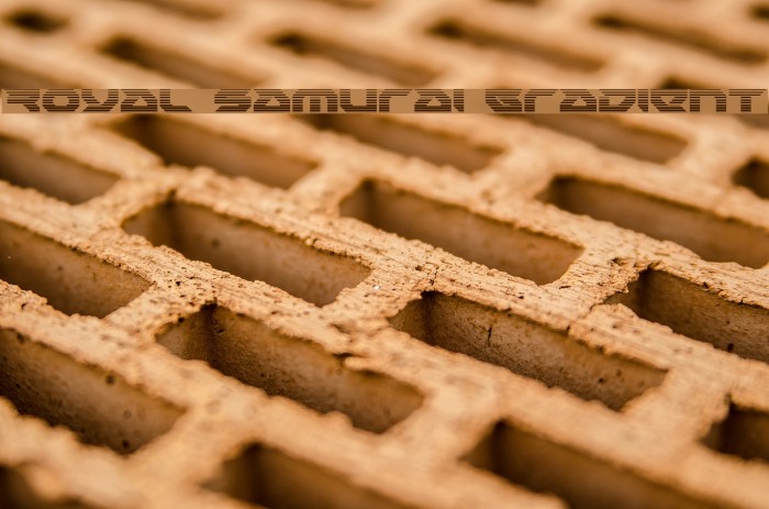 Royal Samurai Gradient Font examples