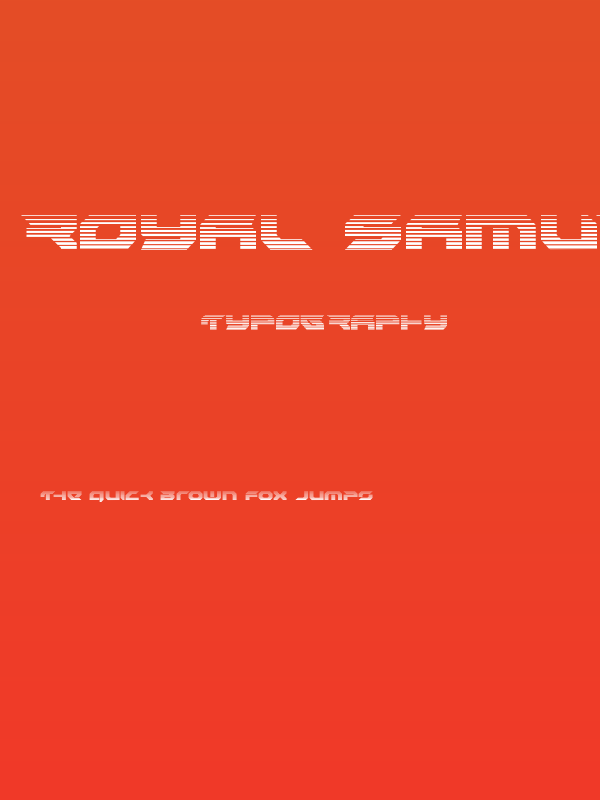 Royal Samurai Gradient Poster