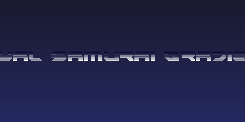 Royal Samurai Gradient Social Header