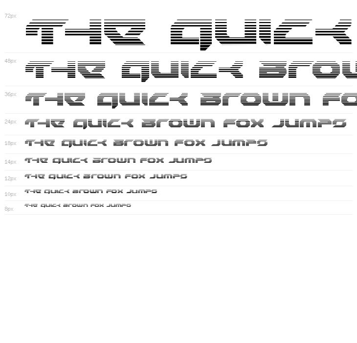 Royal Samurai Gradient Waterfall