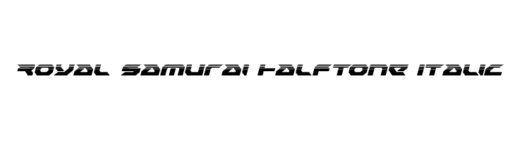 Royal Samurai Halftone Italic  नि: शुल्क फ़ॉन्ट्स डाउनलोड