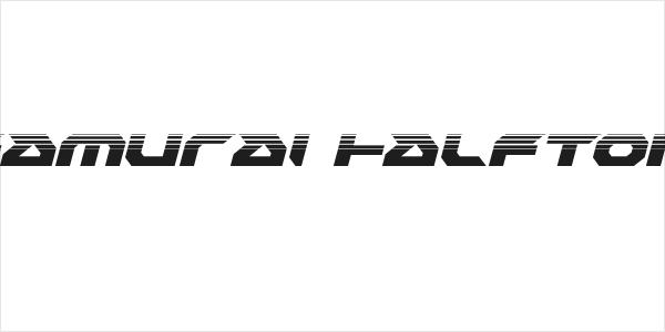 Royal Samurai Halftone Italic Logo