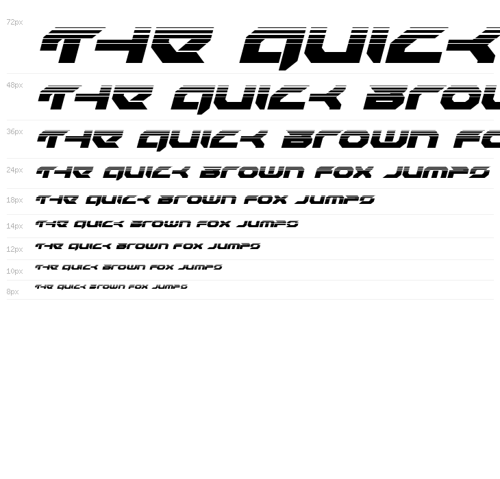 Royal Samurai Halftone Italic Waterfall