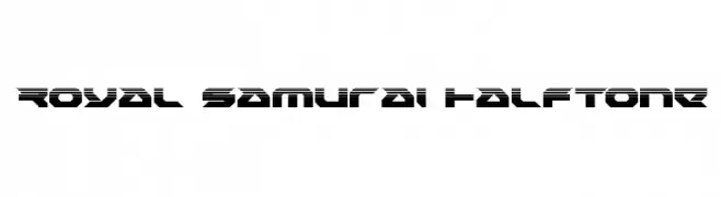 Royal Samurai Halftone  Frei Schriftart Herunterladen