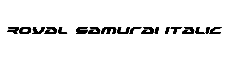 Royal Samurai Italic  font caratteri gratis